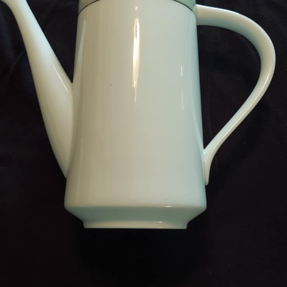 Noritake White Ceramic Coffee Pot